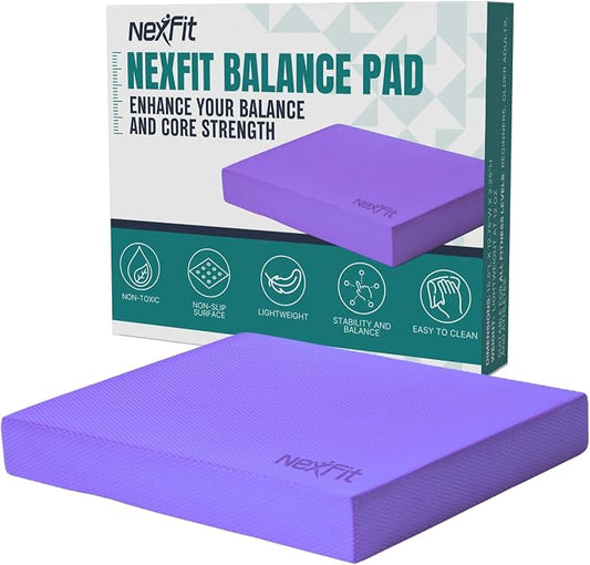 High-Density Balance Pad - Durable TPE Foam Balance Pad Physical Therapy, Foam Exercise Pad with Non-Slip Surface, Lightweight for Home & Gym Workouts, Core Strength & Balance Enhancement