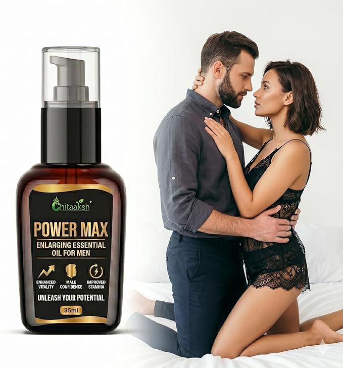 Power Max Enlarging Essential Oil for Men, Enhanced Vitality, Improved Stamina, 35ml