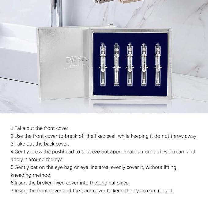 Instant Face & Eye Lift Cream, 60s Firm Face & Eye Cream - 4-in-1 Eye Lift Cream - Firm & Reduces Under Eyes Bags - Anti Aging Fine Lines
