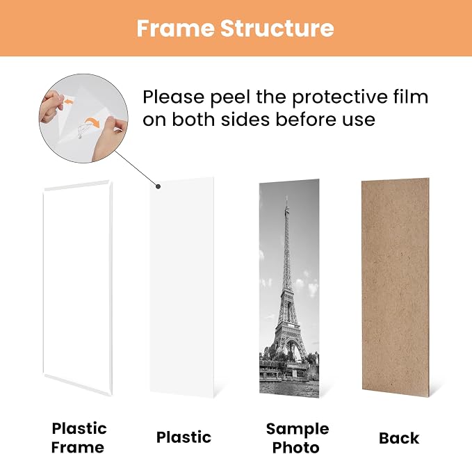 upsimples 18x24 Poster Frame, Easy Slide-In Assembly, White, 3 Pack | Gallery Wall 18 x 24 Picture Frames Set for Family, Wedding, Christmas, Easy to Change Photos