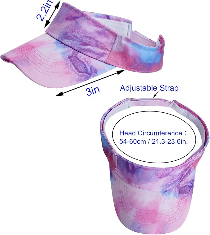 Marrywindix 1 Piece of Sport Wear Athletic Visor Sun Sports Visor Hat Visor Adjustable Cap for Women and Men
