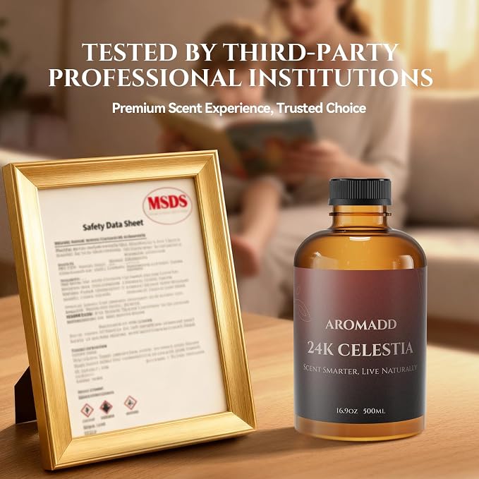 AROMADD AROMADD 24K Celestia Hotel Diffuser Oil Inspired by Luxury Hotel Collection Scent, Premium Fragrance Oil for Waterless, Cold Air & HVAC Diffusers, Long-Lasting Home Scent, 16.9 fl oz (500 mL)