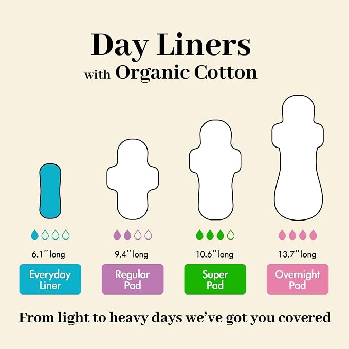 b.pure 100% Organic Cotton Herbal Panty Liners for Women | Chemical Free | Lavender & Aloe Infused | Light, Breathable Protection | 72-Count