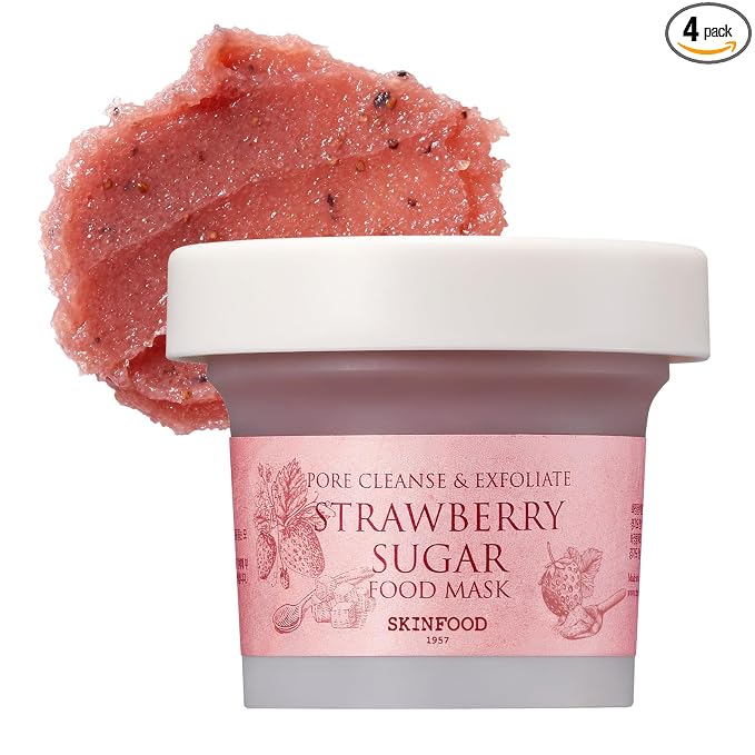 Strawberry Sugar Food Mask, 4.23 oz (120 g), Skinfood