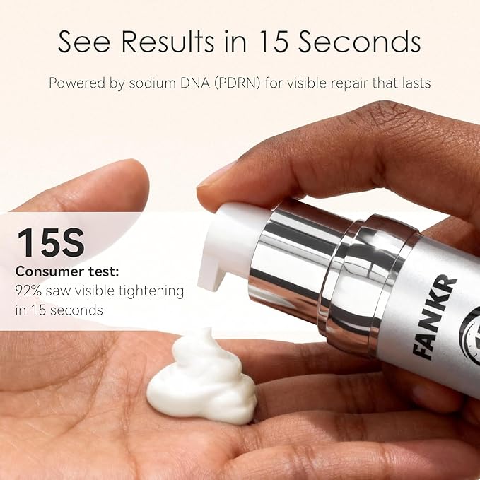 15-Second Instant Eye Lift Cream with Sodium DNA & 0.1% Retinal | Rapid Tightening for Eye Bags & Fine Lines | Dual-Action Firming + Long-Term Repair (0.7 Fl Oz (Pack of 1))