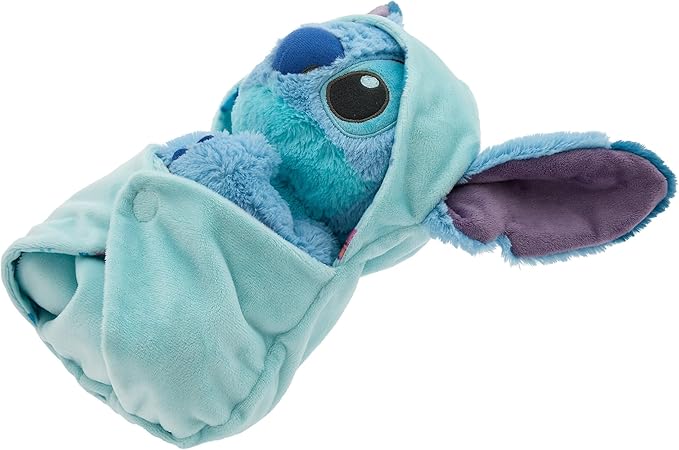 DISNEY STORE Unisex-Children Babies Collection: Stitch Plush in Swaddle with Detailed Plush Features - Official Soft Toy - Stuffed Animals for Babies