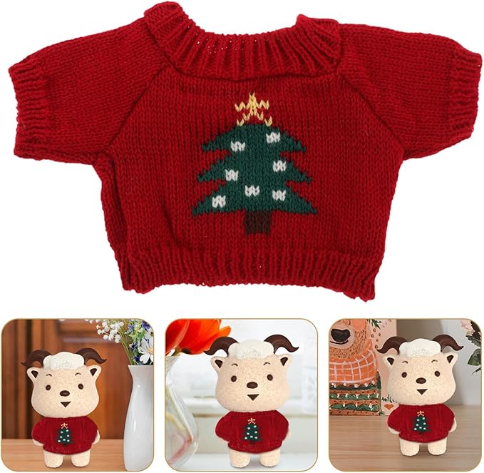 Toyvian Clothes, Doll Clothes Bear Hoodie Sweater Fit 14-18 Inches Bears, Sublimation Stuffed Animal Cute Tiny DIY Toy Make Your Own Plush Doll