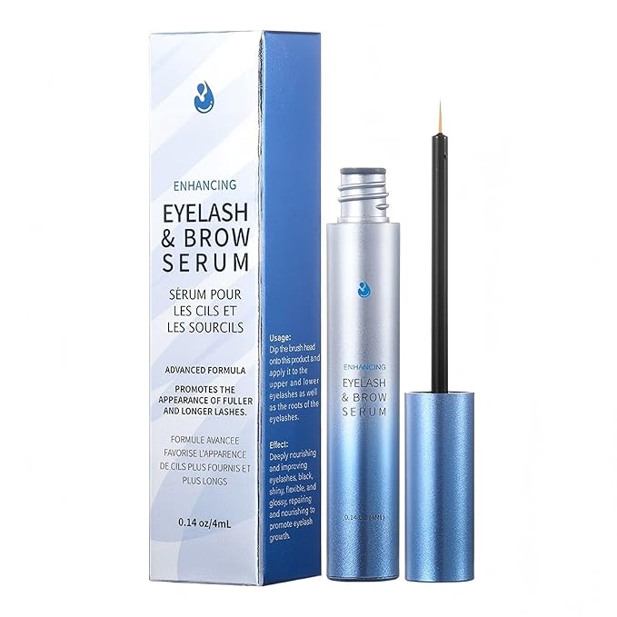 Lash Serum for Eyelash Growth – Advanced Formula with Plant Extracts & Hyaluronic Acid for Longer, Thicker & Fuller Looking Lashes – Gentle, Vegan & Cruelty-Free Eyelash Enhancing Serum