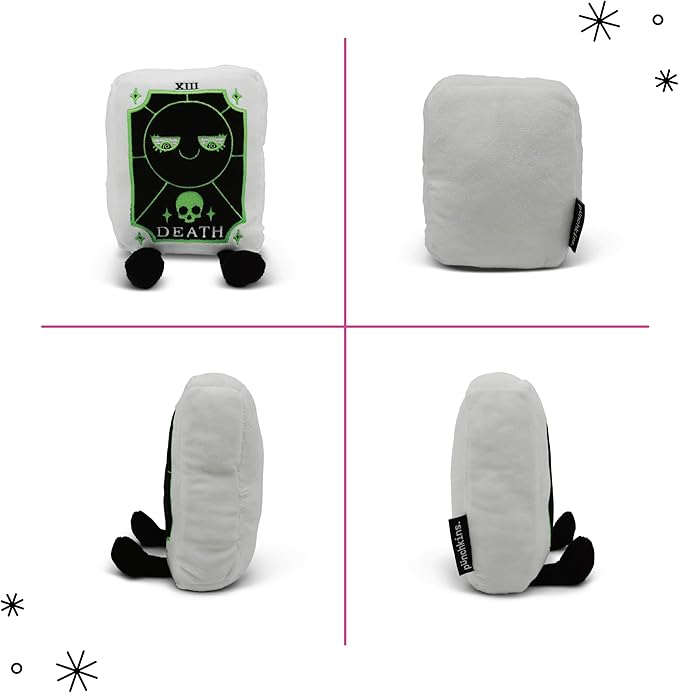 Rest in Plush Collectible – Spooky Cute Stuffed Toy, Soft Halloween Plushie for Collectors, Trick or Treat Gift, Fall Holiday Decoration - Death