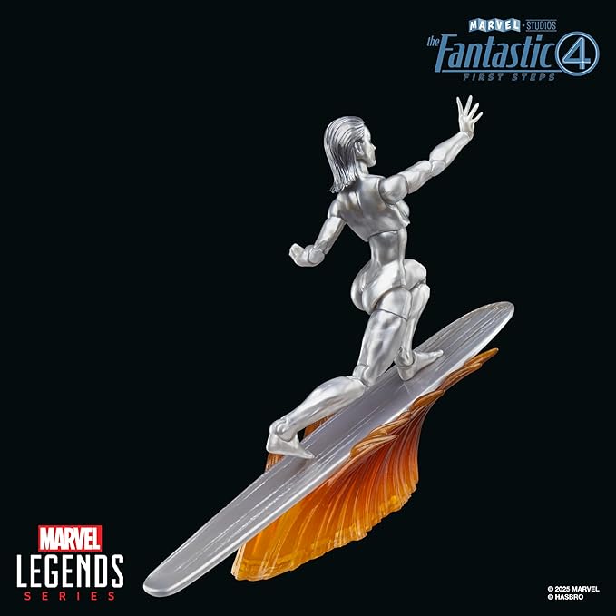 Marvel Legends Series Silver Surfer, The Fantastic Four: First Steps Movie Collectible 6 Inch Action Figure Toy