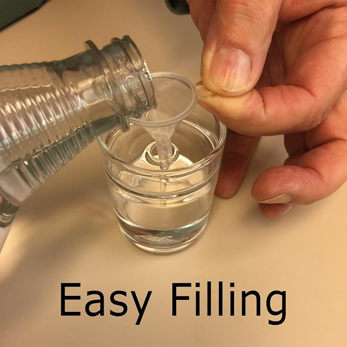 Firefly Fuels Glass Oil Warmer for Essential Oils - Zen Petite, Refillable Reusable Liquid Candle with Glass Deck. Aromatherapy, Indoor and Outdoor Lighting. Use with Liquid Paraffin or Lamp Oil