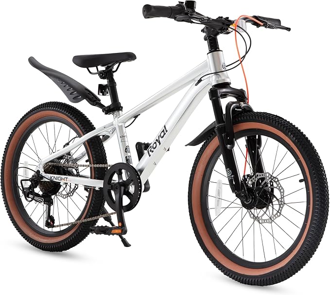 RoyalBaby Kids Mountain Bike for Boys and Girls, Ultra-Light Aluminum 20-26 Inch Wheel Bicycle for 6-14 Years Old Children, 7/21-Speeds Drivetrain