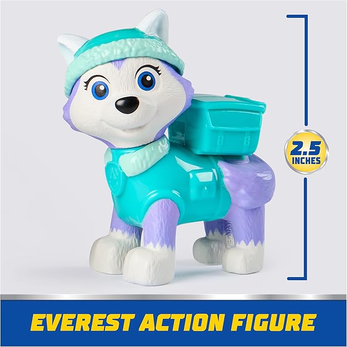 Paw Patrol, Everest’s Snow Plow, Toy Vehicle with Collectible Action Figure, Sustainably Minded Kids Toys for Boys & Girls Ages 3 and Up
