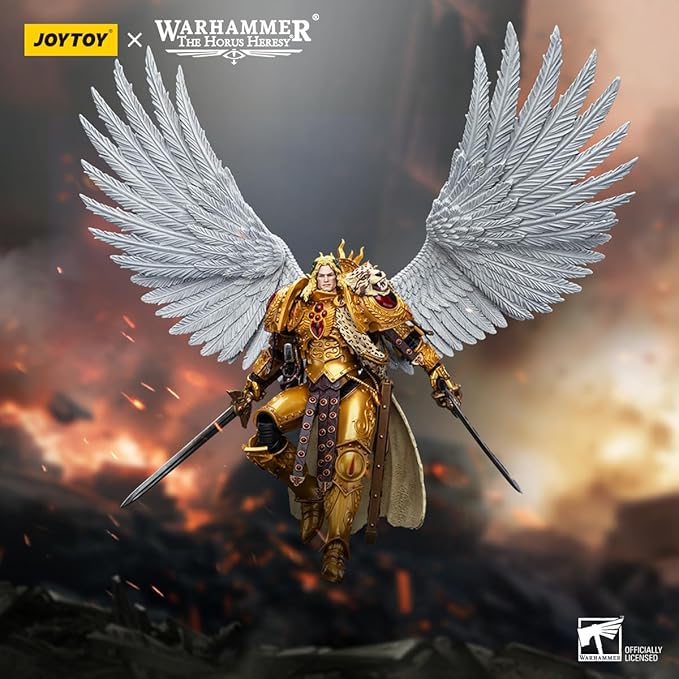 JOYTOY Warhammer The Horus Heresy Blood Angels Sanguinius Primarch of The IXth Legion 1:18 Scale Action Figure Mecha Joy Toy Collection Model 7.4in