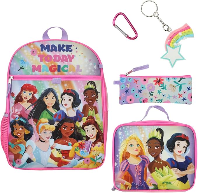 Disney Princesses Make Today Magical 5-Piece Backpack & Lunchbox Set