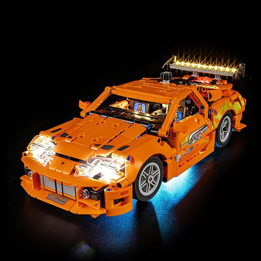 LED Light Kit for Lego 42204 Fast and Furious Supra-MK4 Set, Compatible with Lego 42204 Building Blocks Model(Not Include Blocks Set)