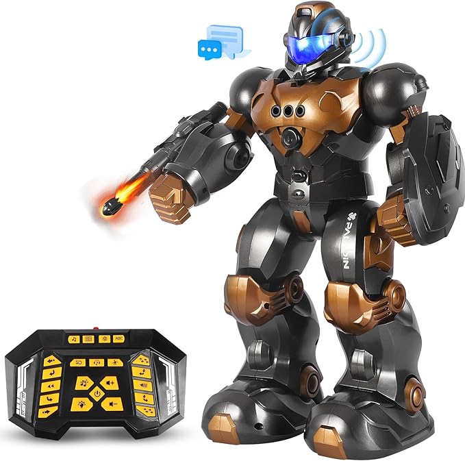Remote Voice Control Robot Toys for Kids, Intelligent Programmable Robot Gifts, Popular Science Story Toys, Gesture Sensing