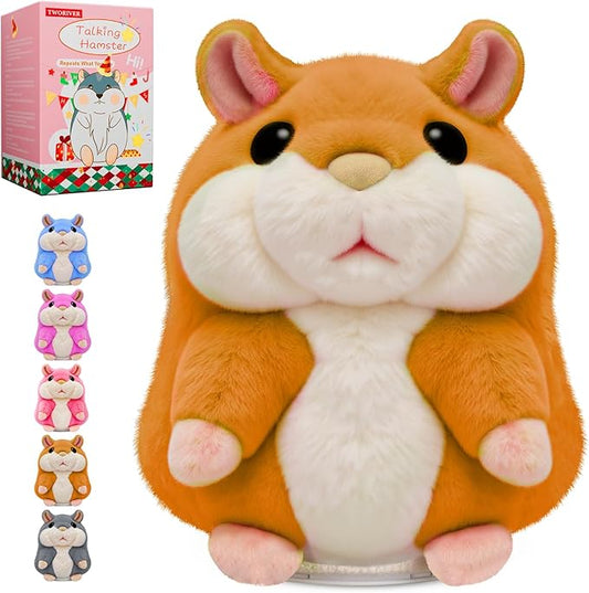 Christmas Best Gifts for Grandkids 2025 New Talking Hamster Toy,Top Toys for Ages 5-7 Girls Sellers Gag Gift Under 30,Speech Therapy Toys for Toddlers 1-3 Little Brown Stocking Stuffers