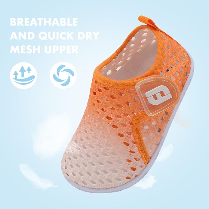 JOINFREE Baby Toddler Water Shoes Boys Girls Sandals Barefoot Kids Breathable Sneakers Shoes for Walking Running