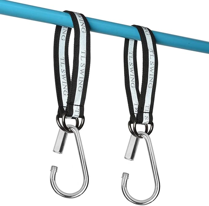 AGPTEK® 1 Pair Quick Link Snap Hook Carabiner Connector Screw Lock Clip for Swing Play Set