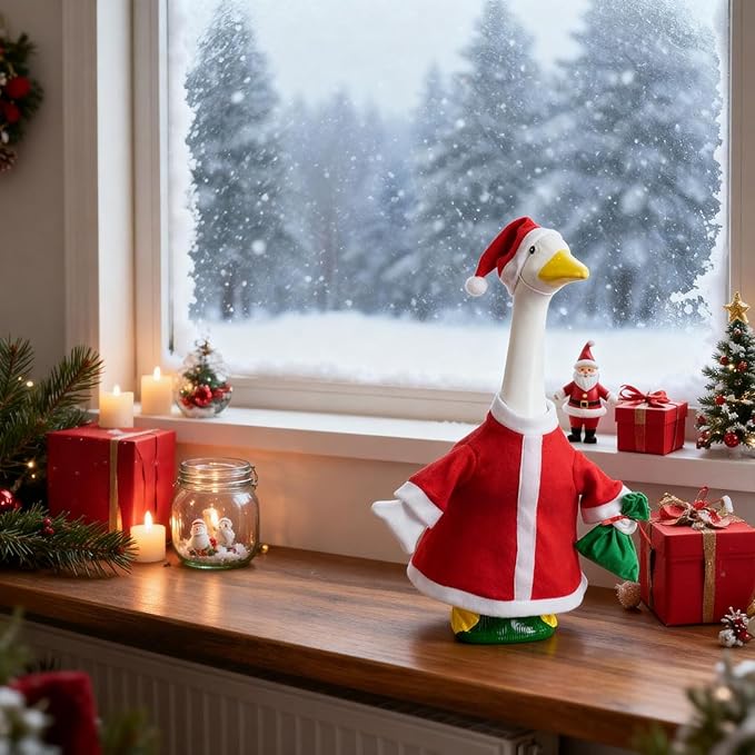 Christmas Goose Outfit for 23" Lawn Goose