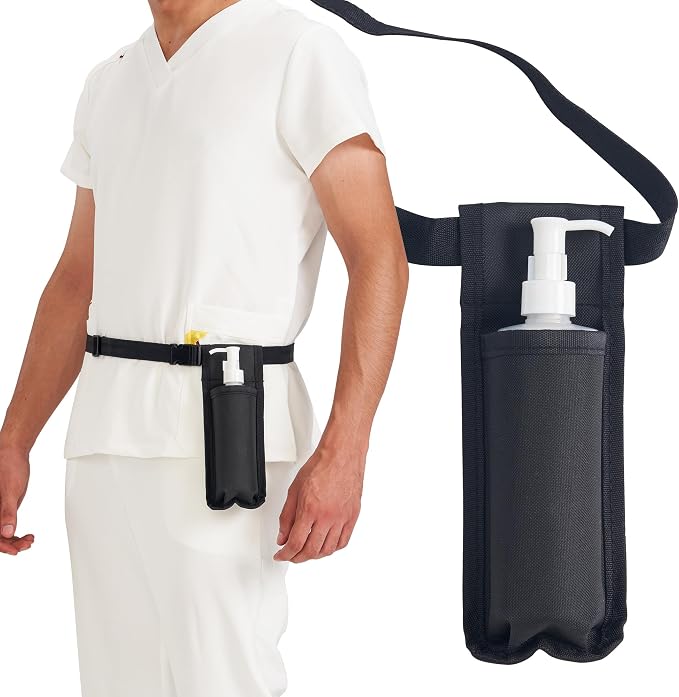 Master Massage Oil & Massage Lotion Bottle Holster Single Kit - 1 Bottle, Adjustable Holster (5 Set Single Bottle)
