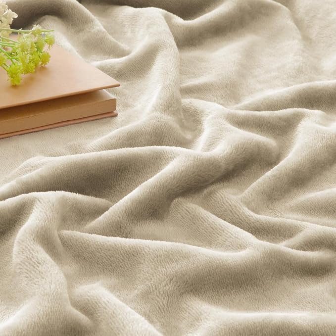 BEDELITE Fleece Blanket Soft Plush Throw for Couch Linen 50"x70" | Ultra Soft Fleece, Plush Microfiber, Lightweight Warmth, All Season Comfort, Fade Resistant, Machine Washable, Couch Sofa Bed