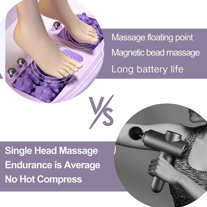 2025 New Portable Double Foot Massage Roller,Dual Foot Massage Roller, Portable Feet Massager Tool for Home Office Use