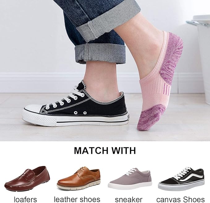 Gonii Womens No Show Socks Athletic Ankle Socks Cushioned Running Low Cut 5-8 Pairs