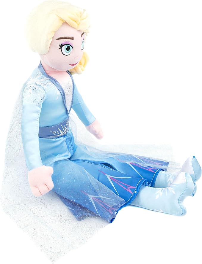 Disney Frozen 2 Elsa Plush Stuffed Pillow Buddy - Super Soft Polyester Microfiber, 25 inch (Official Disney Product)