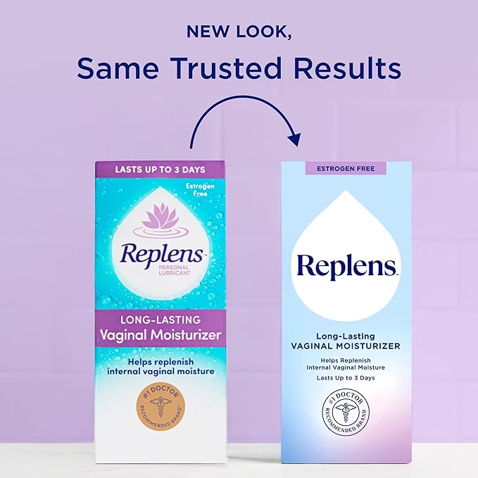 Replens Long-Lasting Vaginal Moisturizer with Reusable Applicator, 1.23 Ounce
