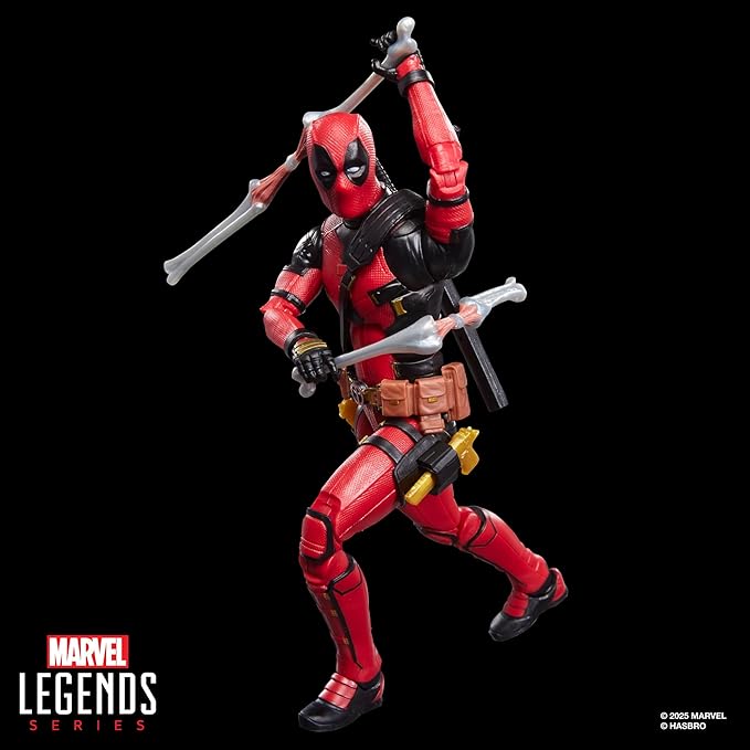 Marvel Legends Series Dogpool and Deadpool, Marvel Studios' Deadpool & Wolverine Movie Collectible 6-Inch Action Figure Gift