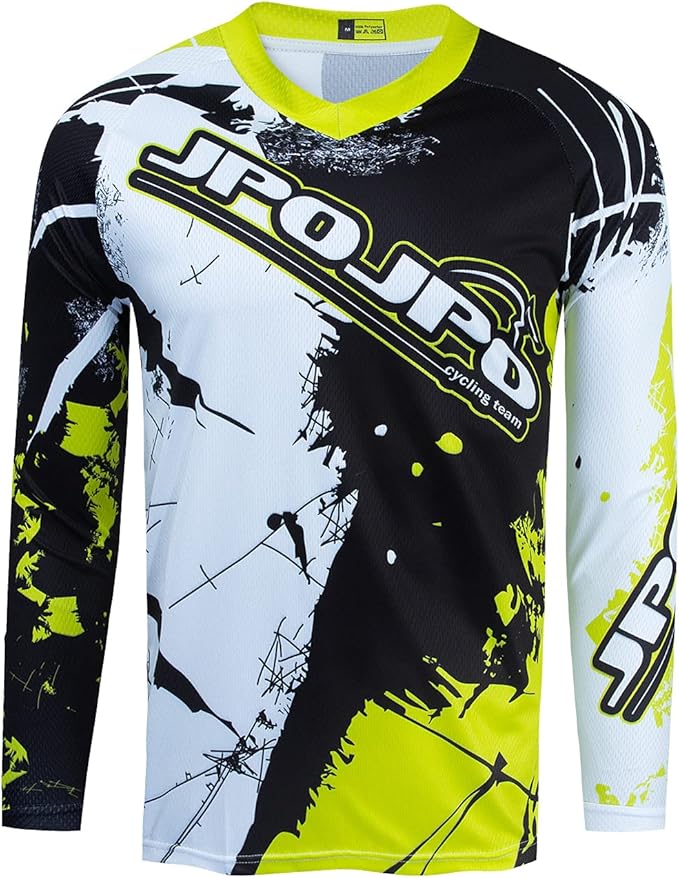 Boy Girl Cycling Jersey Kids Mountain Bike Motocross Long Sleeve Shirt Biking Tops 4-14 Years