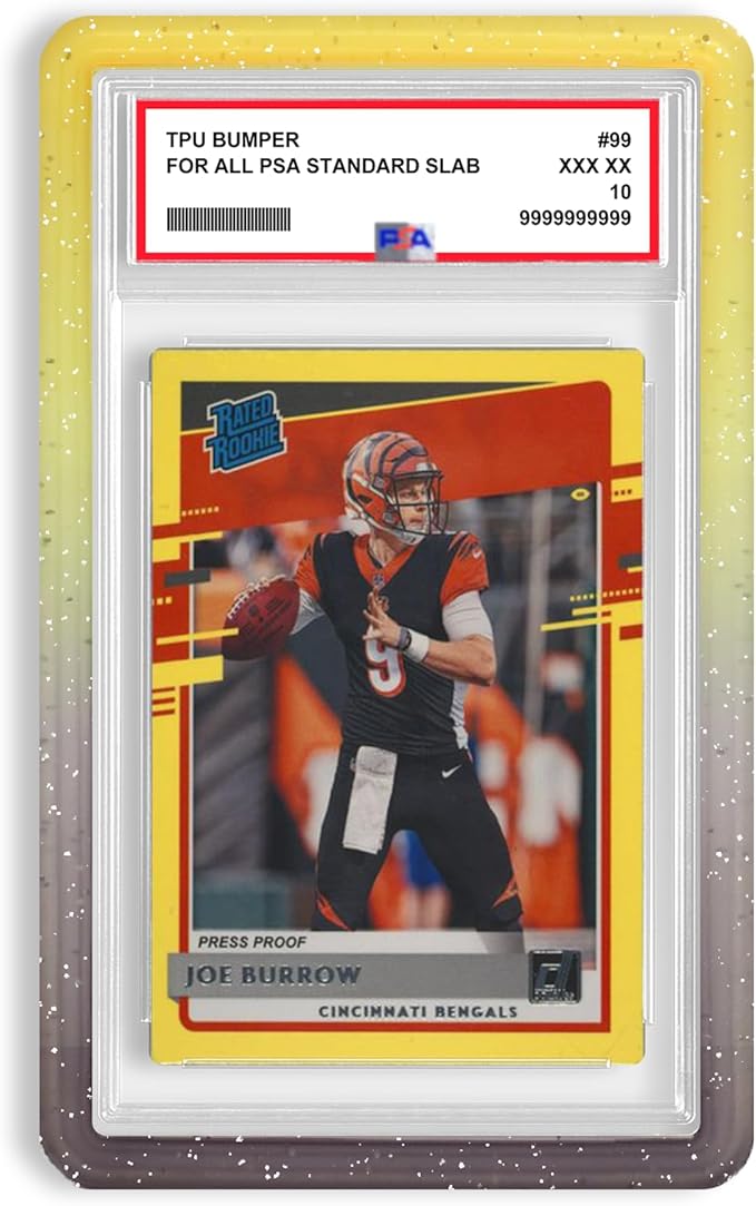 NAKIS Slab Guard for PSA Graded Cards, 1 Pack TPU Slab Protector Graded Bumper Guard for PSA Graded Card Only, Gradient Color Glitter Limited Edition, COLOR2
