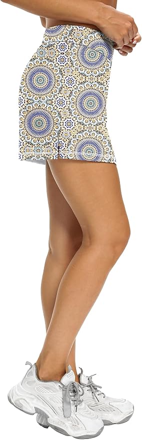 LouKeith Tennis Skirts for Women Golf Athletic Activewear Skorts Mini Summer Workout Running Shorts with Pockets
