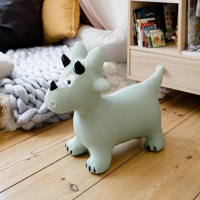 Kindsgut Bouncy Animal Hopper Dino for Children, Designed in Germany, Playful and Modern Colors, air Pump Included, Indoors and Outdoors