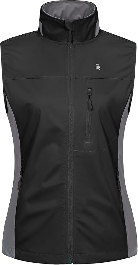 Little Donkey Andy Women's Lightweight Vest Windproof Sleeveless Jacket | Cycling Windproof Vest, Water-Repellent Stretch Shell, Lightweight Tennis Running Outerwear, Golf Hiking Workout Sleeveless