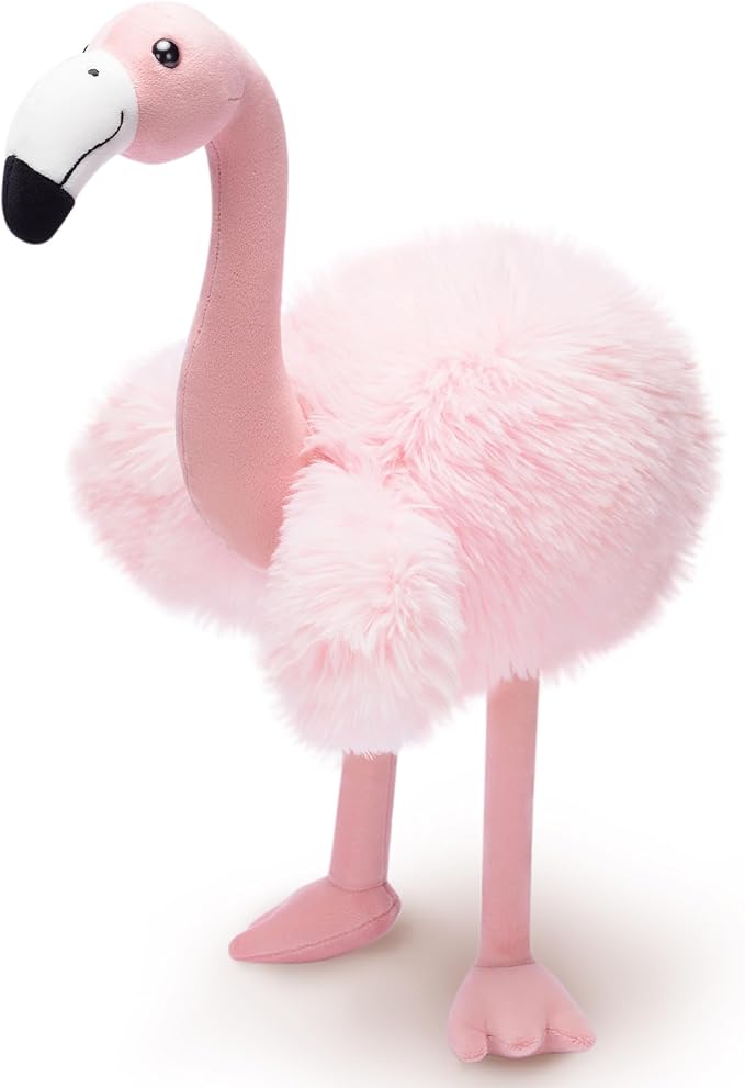 IKASA Flamingo Stuffed Animals Plush Toys,17.5 inches Soft and Cuddly Hugging Throw Pillow Toy, Gift for Kids Girls Boys