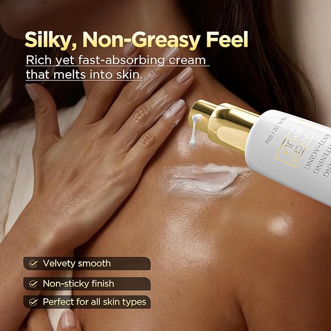 Firming Neck Cream for Crepey Skin Body Care Comfort,Moisturizing, Tightening Lotions Cosmetic Skin Care Skin & Repair for Women（Platinum）