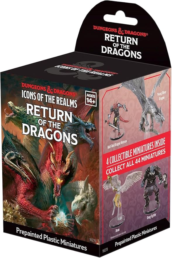 WizKids D&D Icons of The Realms: Return of The Dragons Single Booster | Dungeons and Dragons Figures | Pre-Painted | Blind Box