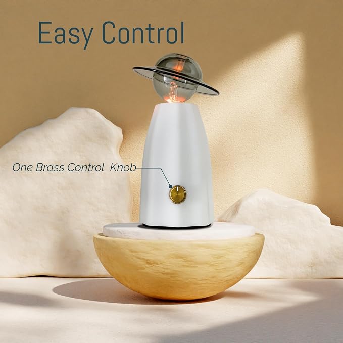Scarecrow Angel-Shaped Waterless Essential Oil Diffuser Glass Nebulizing Diffuser for Aromatherapy Portable & Rechargeable Aroma Diffuser for Home Office Yoga Spa, A Gift of Fragrance