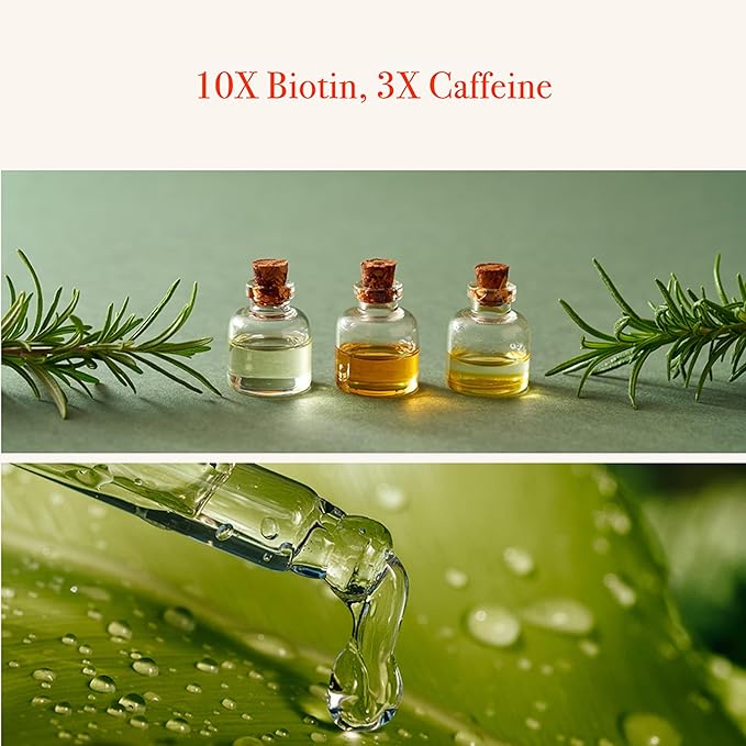 RED by Kiss Hair Growth Scalp Ampoule Growth MD Scalp Strengthening 10X Biotin and Rosemary Oil Infused, Made with 100% Natural Ingredients, USDA Certified Organic Oils, Non-GMO