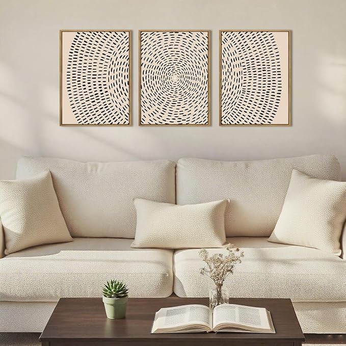 Jesus Wall Art Jesus Feeds The 5000 Canvas Wall Art Framed Christian Wall Decor 12x16 Inch Set of 3 for Living Room Bedroom Office