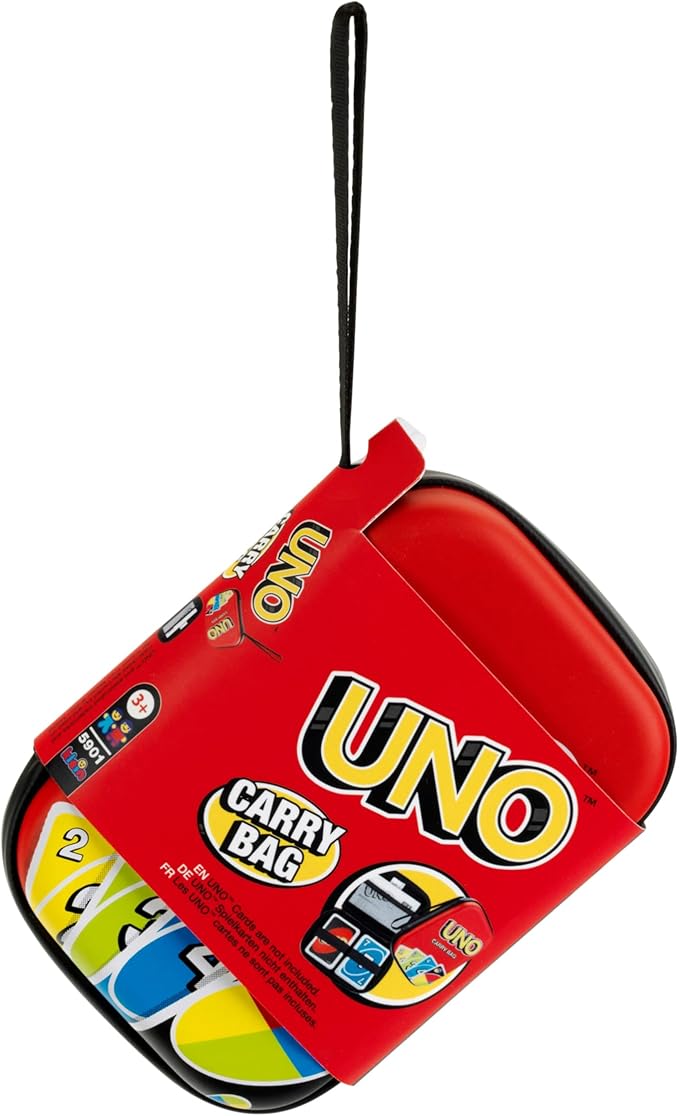 Klein UNO: Carry Bag - Holds Uno Game Cards, Stow The Game Instructions in The Mesh Compartment, Sturdy Zip Up Case