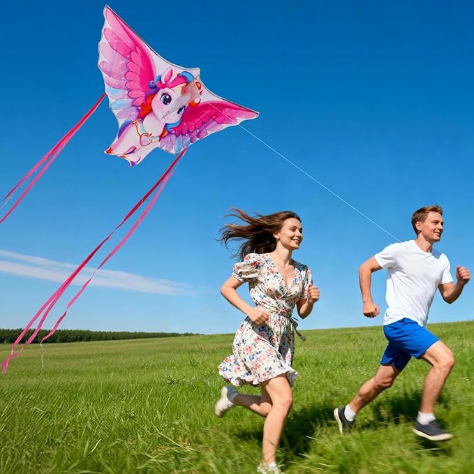 Butterfly Kites for Kids & Adults, Easy to Fly Design with Long Tail for Stability, for Kids Ages 4-8 & Beginners, Beach & Park Use | Family Outdoor Fun