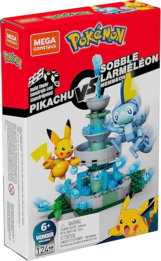 Pokemon Pikachu vs. Sobble Figure Building Set