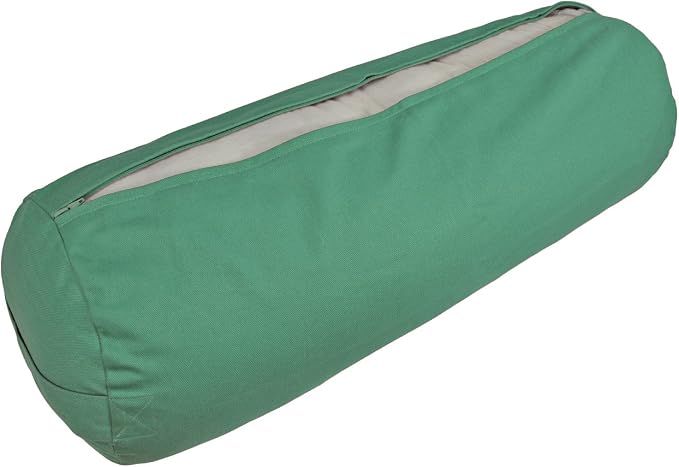 YogaAccessories Cover for Round Cotton Yoga Bolster