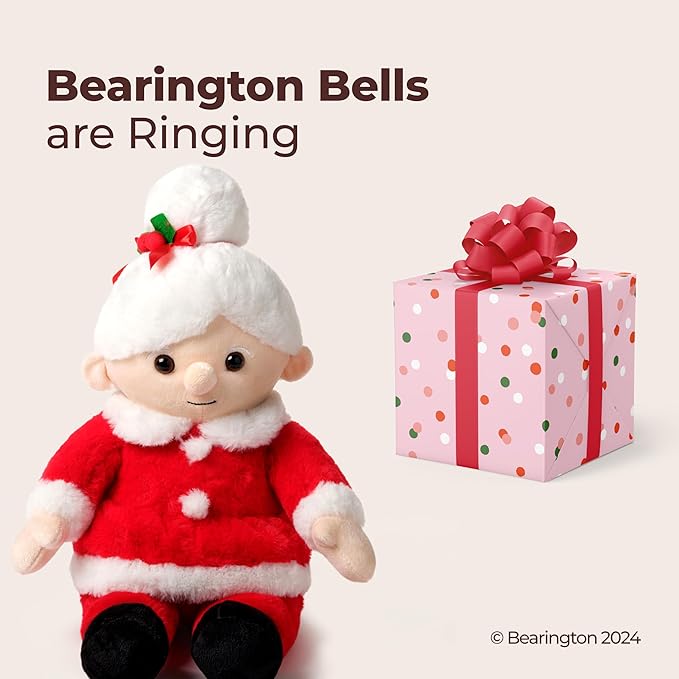 Bearington Mrs Santa Claus Stuffed Christmas Plush, 15 in Mrs Claus Plush, Ideal Christmas Doll Gift for Toddlers, Kids & Teens, for Ages 3-14