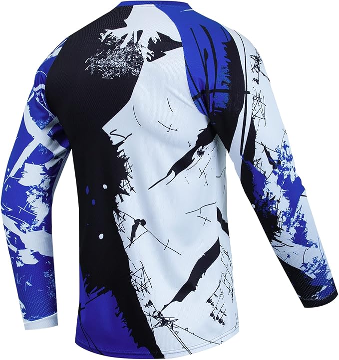 Kids Cyling Jersey,Youth Dirt Bike Jersey Boys Bicycle Shirt Girls Motorcycle Motocross Long Sleeve Off-Road Downhill Tops