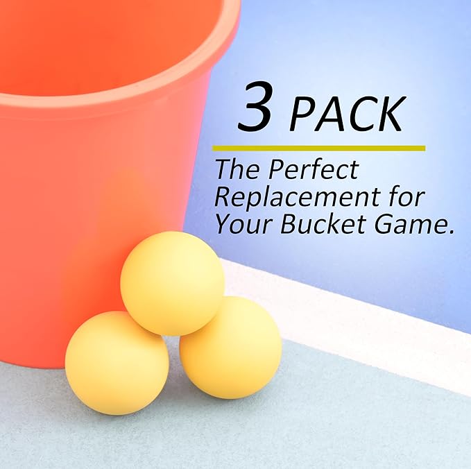Bucket Toss Replacement Balls 3 Pack for Outdoor Yard Game